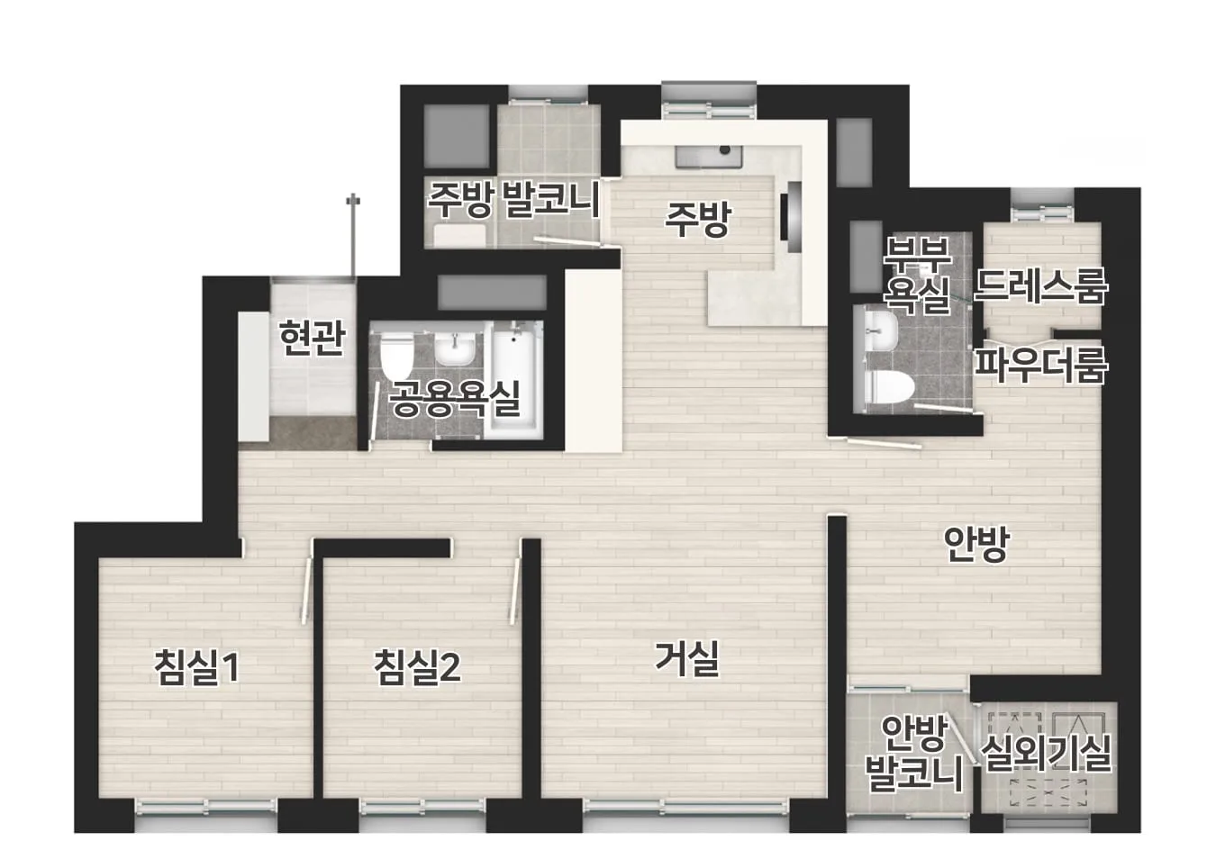 59㎡ 평면도